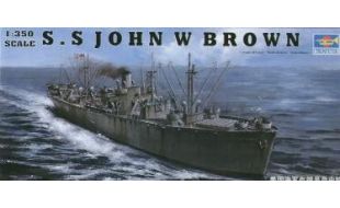 Trumpeter 1/350 Scale John W Brown WW2 Liberty Ship Model Kit