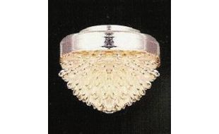 12V Silver Glass Ceiling Lamp for 12th Scale Dolls House