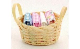 Basket Of Linen for 12th Scale Dolls House