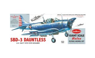 Guillows 1/16 Scale Douglas SBD-3 Dauntless Balsa Model Kit