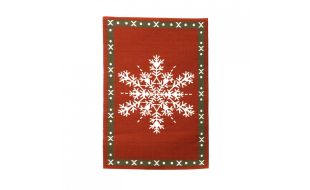 Snowflake Christmas Rug for 12th Scale Dolls House