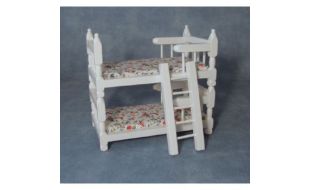 White Bunk Beds for 12th Scale Dolls House