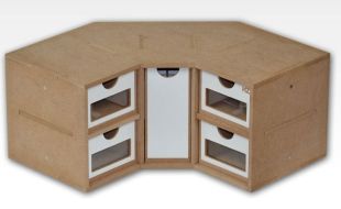 Hobbyzone Corner Drawers Module Crafts Workshop Modular System