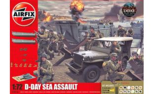 Airfix 1/72 Scale D Day Sea Assault Gift Set Model Kit