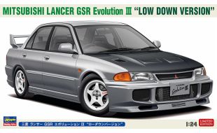 Hasegawa 1/24 Scale Mitsubishi Lancer GSR Evolution III Low Down Version Model Kit