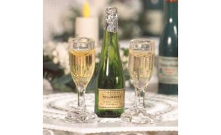 Champagne Bottle and 2 Flutes for 12th Scale Dolls House