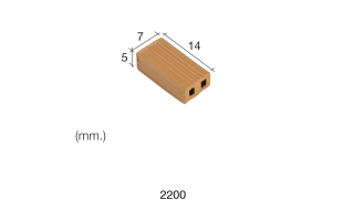 Aedes Ars Red Brick 7 x 14 x 5 (Pack of 150 Bricks)