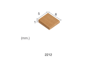 Aedes Ars Small Red Tile 5 x 6 x 1 (Pack of 300 Tiles)