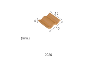 Aedes Ars Flemmish Red Roof Tile 15 x 16 x 4 (Pack of 150 Bricks)