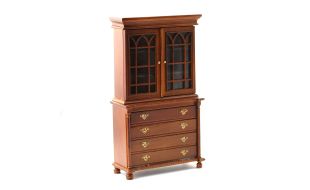 Bookcase Bureau for 12th Scale Dolls House