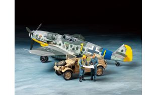 Tamiya 1/48 Scale Messerschmitt Bf109 G-6 & Kübelwagen Type 82 Model Kit