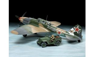 Tamiya 1/48 Scale Ilyushin IL-2 Shturmovik & GAZ-67B Model Kit
