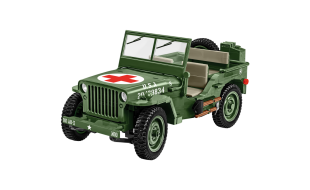 Cobi 1/12 Scale Willys MB Medical Jeep Model Kit