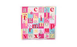 Pink Alphabet Rug for 12th Scale Dolls House