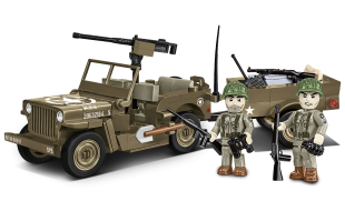 Cobi 1/35 Scale Willys MB & Trailer Model Kit