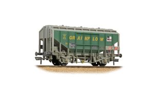 Branchline 35 Ton PAA Bulk Grain Wagon 'Grainflow' Green & Grey [W] OO Gauge