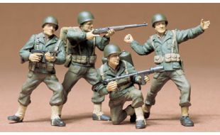 Tamiya 1/35 Scale US Army Infantry Plastic Figures