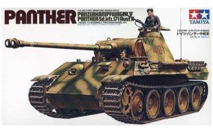 Tamiya German Panther Medium Tank 35th Scale Plastic Kit - Starter Paint Pack (5 x 17ml Bottles)