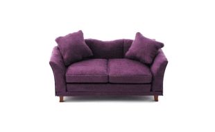 Soft Plum Sofa for 12th Scale Dolls House