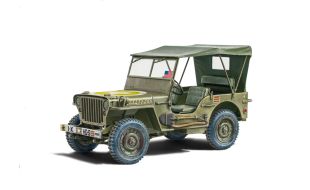 Italeri 1/24 Scale Willys Jeep MB 80th Anniversary 1941-2021 Model Kit
