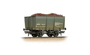 Branchline 16T Steel Slope-Sided Tippler Mineral Wagon BSC Grey [W] [WL] OO Gauge