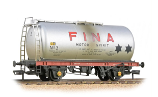 Branchline BR 45T TTA Tank Wagon 'Fina' Silver [W] OO Gauge