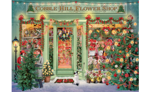 Cobble Hill Christmas Flower Shop 1000 Piece Jigsaw