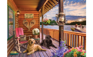 Cobble Hill Welcome To The Lake House 1000 Piece Jigsaw