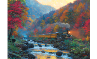 Cobble Hill Smoky Train 1000 Piece Jigsaw