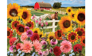 Cobble Hill Sunflower Farm 1000 Piece Jigsaw