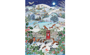 Cobble Hill Village On Winter Night 1000 Piece Jigsaw