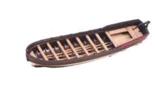Amati Long Boat Life Boat With Interior Kit