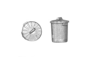 Branchline Old Style Domestic Dustbins (x10) 44-522 OO Gauge