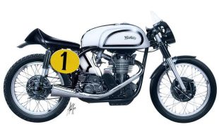 Italeri 1/9 Scale 1951 Norton Manx 500cc Motorcycle Model Kit