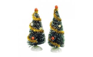 Pack of 2 Decorated Christmas Trees for 12th Scale Dolls House