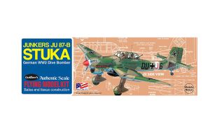 Guillows 1/30 Scale Junkers JU 87-B Stuka Balsa Model Kit