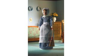 Rennie The Kitchen Maid Poseable Porcelain Doll for 12th Scale Dolls House