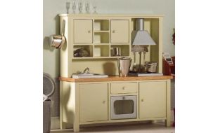 Cream All-in-one Kitchen System for 12th Scale Dolls House