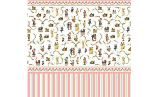 Victorian Nursery Wallpaper for 12th Scale Dolls House
