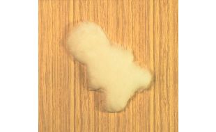 White Faux Fur Rug for 12th Scale Dolls House