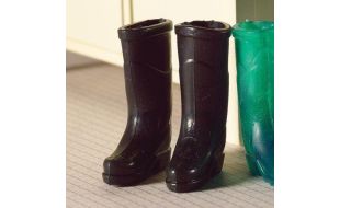 Pair of Black Wellies for 12th Scale Dolls House