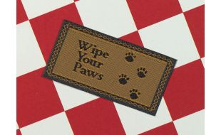 Wipe Your Paws Doormat for 12th Scale Dolls House