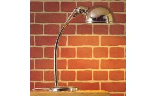 12V Silver Directional Half-domed Table Lamp for 12th Scale Dolls House