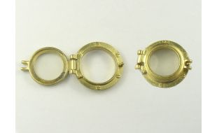 Brass Effect Portholes with Caps Packs of 10 for Scale Model Ship Kits