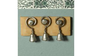 Three Servant Bells Mounted on a Board for 12th Scale Dolls House