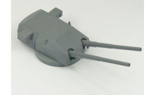 Aeronaut 1/200 Scale Gun Double Mount Turret 280mm Low Base 132mm