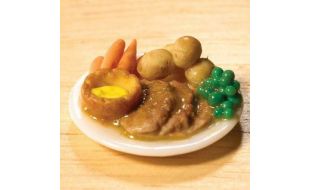 Roast Beef Dinner for 12th Scale Dolls House
