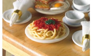 Plate of Spaghetti Bolognese for 12th Scale Dolls House