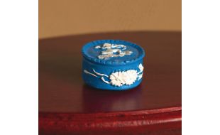 Blue Pot for 12th Scale Dolls House