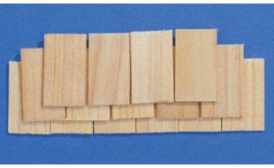 Wooden Roof Tiles Pack of 100 for 12th Scale Dolls House